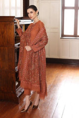 ROYAL BAREEZE 3 PIECE FABRIC DHANAK WOOL