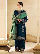 COCO BY ZARA SHAH JHAN PREMIUM QUALITY DHANAK WOOL 3 PIECE