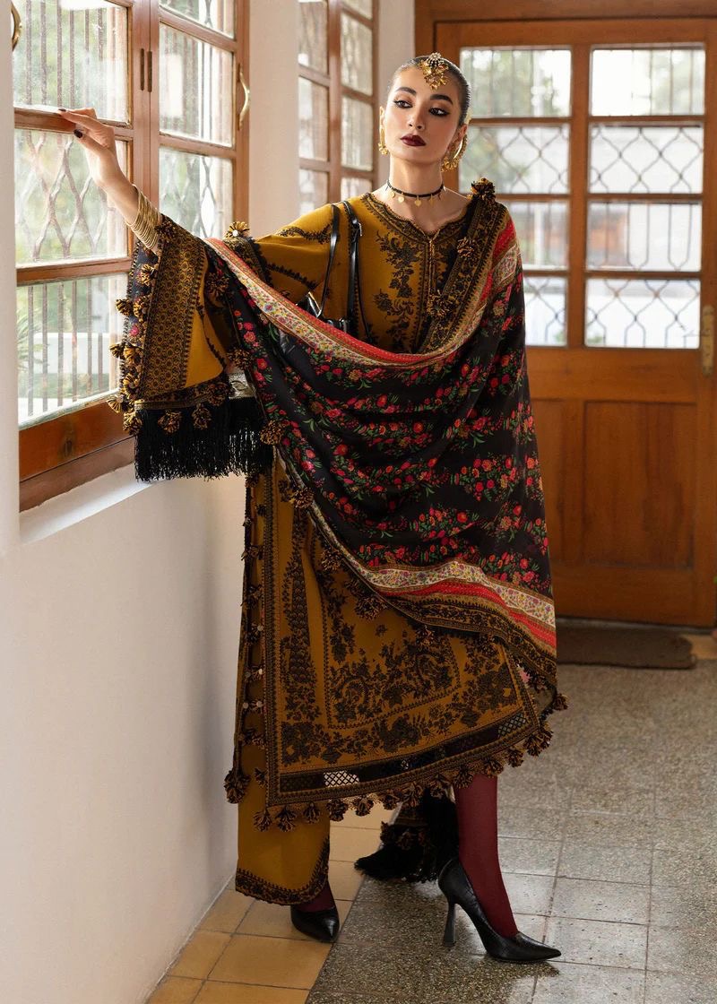 HUSSAIN REHAR DHANAK WOOL 3 PIECE PREMIUM QUALITY