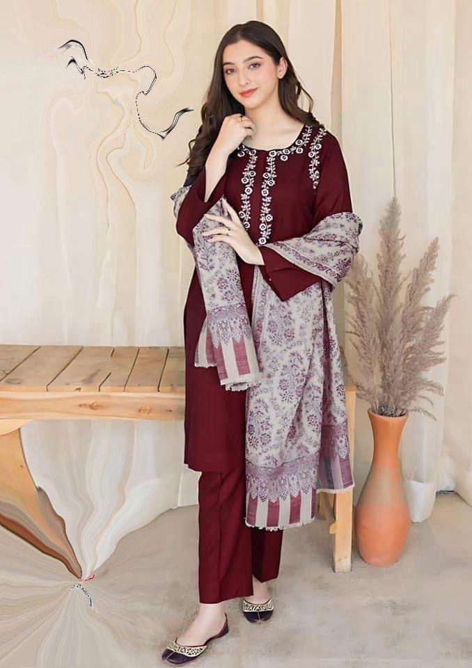 ASLINE AND URGE HIT 3PC WINTER WEAR DHANAK