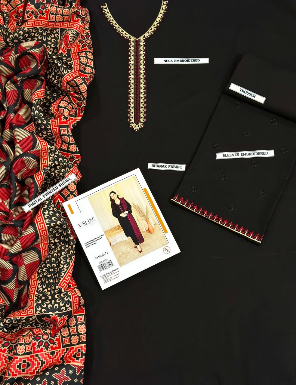 ASLINE AND URGE HIT 3PC WINTER WEAR DHANAK