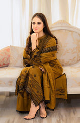NAKOOSH MOST HIT EMBROIDERED DHANAK WOOL 3PC