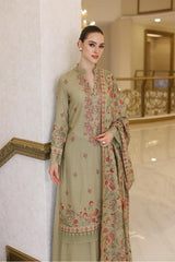 ROYAL BAREEZE 3 PIECE FABRIC DHANAK WOOL
