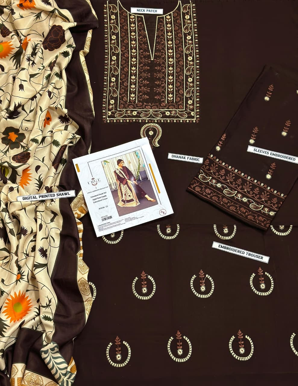 ASLINE AND URGE HIT 3PC WINTER WEAR DHANAK