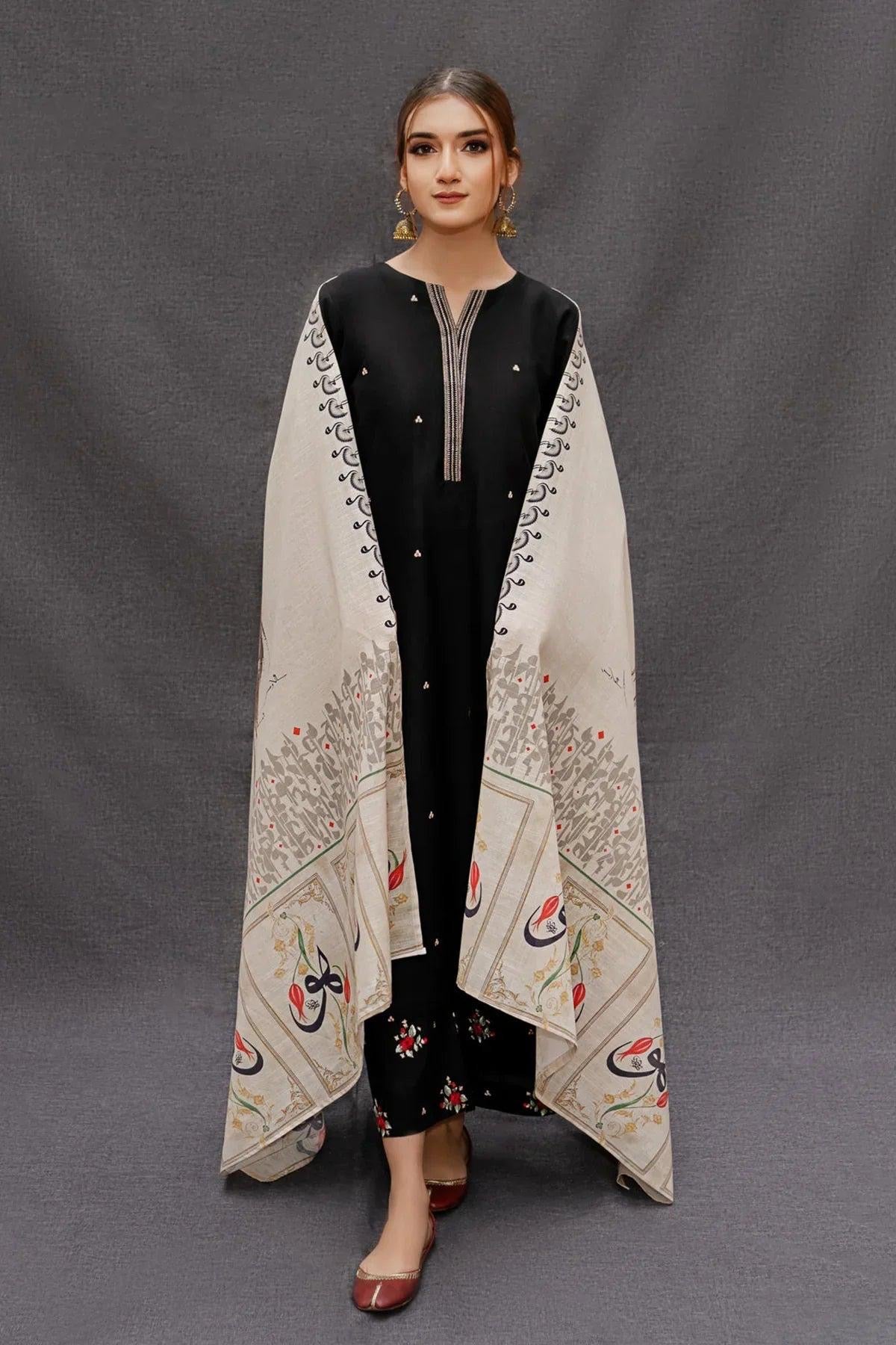 ASLINE CASUAL WEAR EMBROIDERED 3 PIECE