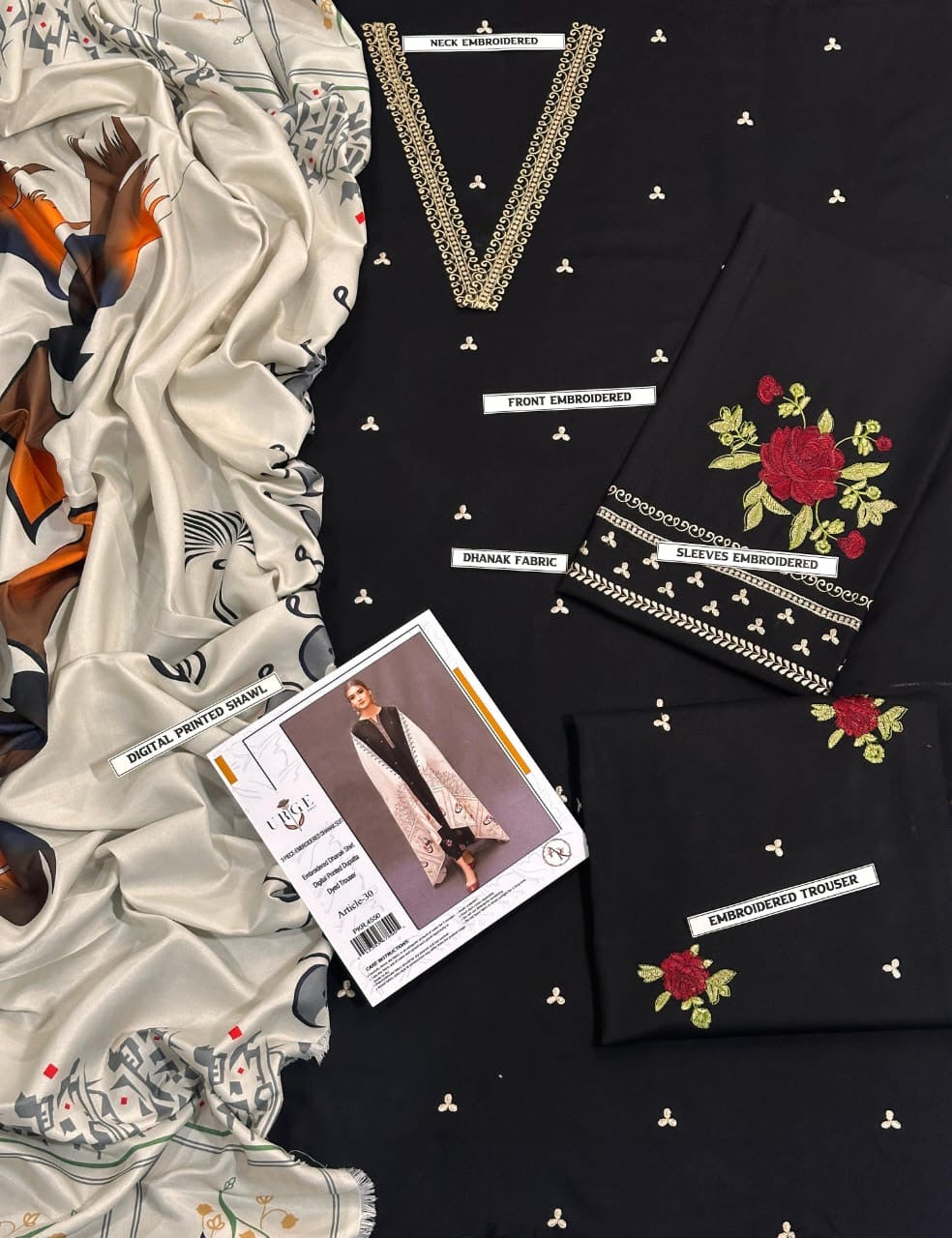 ASLINE AND URGE HIT 3PC WINTER WEAR DHANAK