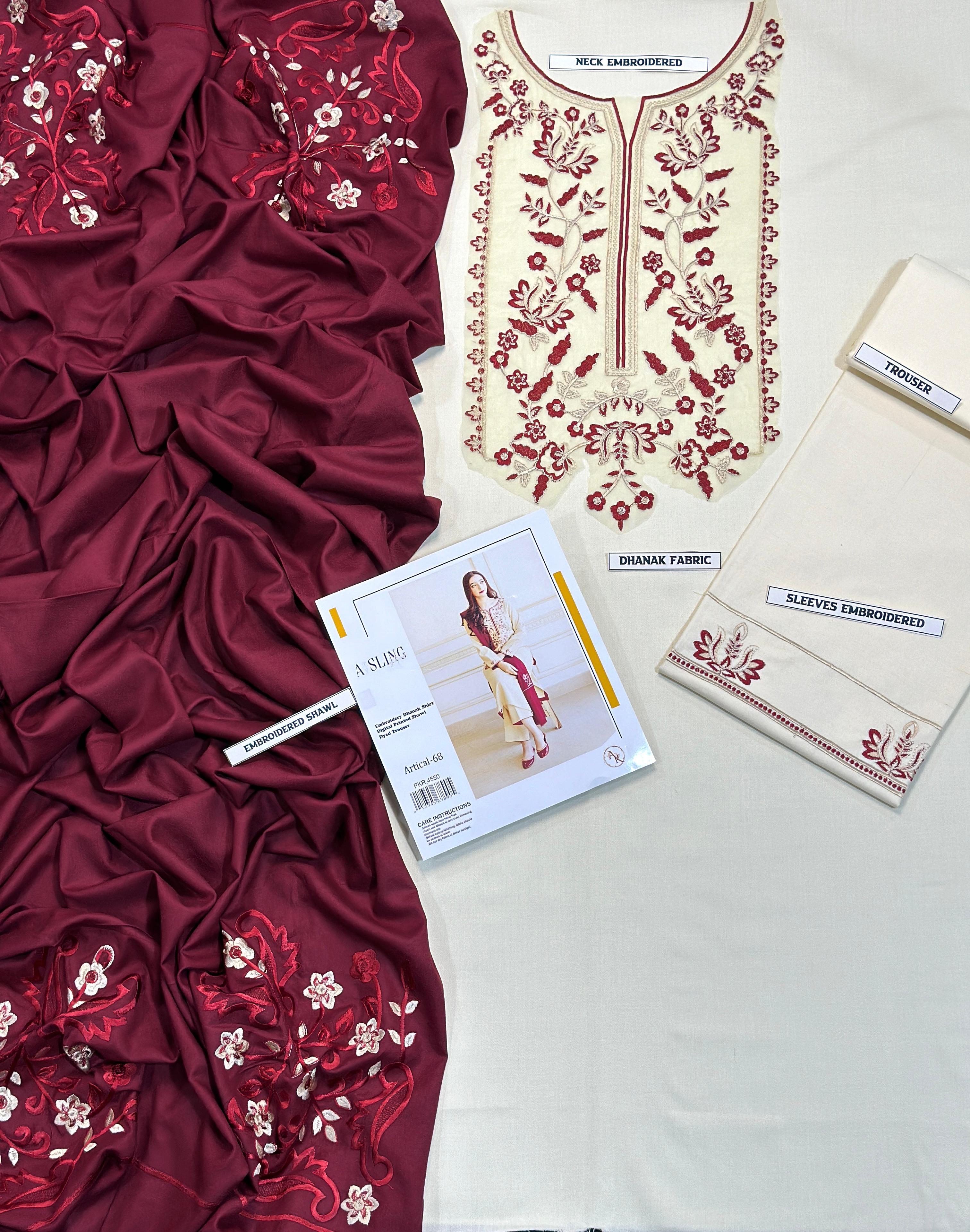 ASLINE AND URGE HIT 3PC WINTER WEAR DHANAK