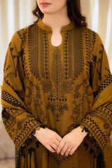 NAKOOSH MOST HIT EMBROIDERED DHANAK WOOL 3PC
