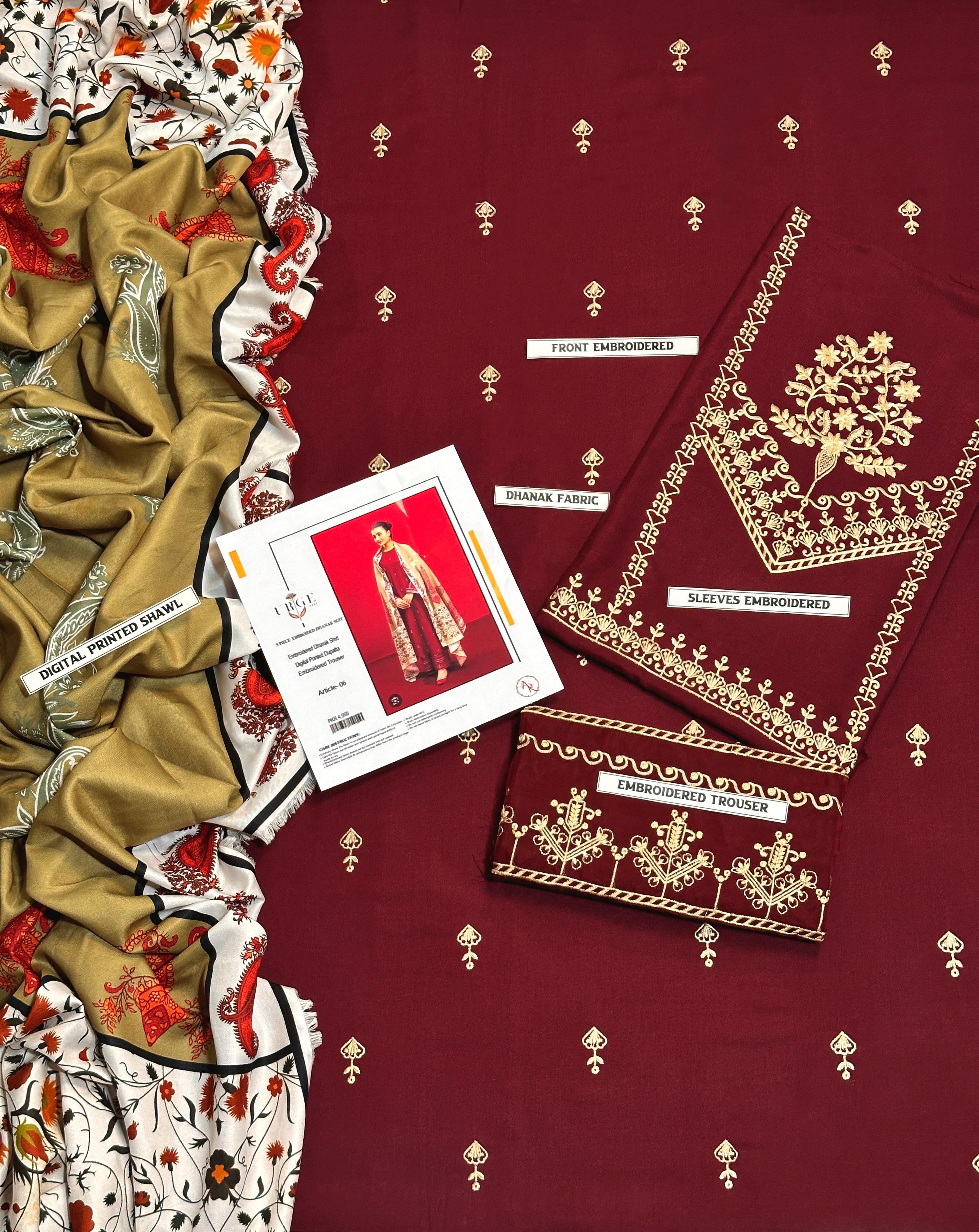 ASLINE AND URGE HIT 3PC WINTER WEAR DHANAK