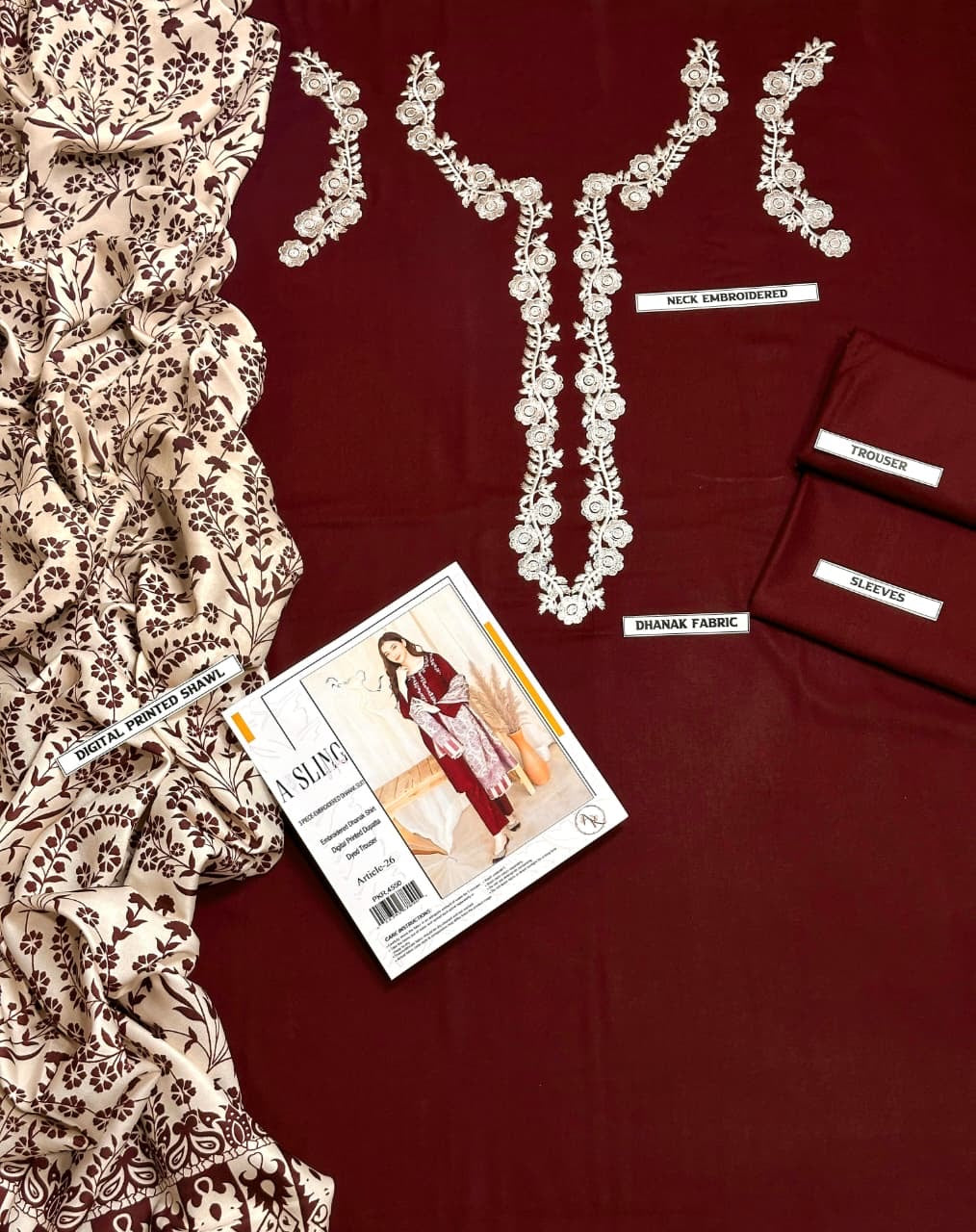 ASLINE AND URGE HIT 3PC WINTER WEAR DHANAK